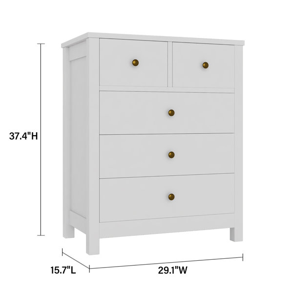Winston Porter Northborough 5 Drawer Dresser Wayfair